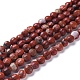 Chapelets de perles en jaspe rouge naturel G-L538-021-1