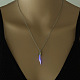 Pfeffer-Medaillon-Anhänger-Halskette aus Legierung mit synthetischem Leuchtstein LUMI-PW0001-067P-D-1