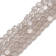 Fili di perle di vetro di giada imitazione trasparente GLAA-N052-05A-B05-1