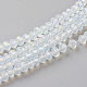 Chapelets de perles en verre imitation jade X-GLAA-R135-2mm-40-1