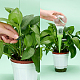 Nbeads鉢植えの植物の転換水しぶき防止のfunne  プラスチック製の植物固定具付き  アイアン製ワイヤー  グリーン  132x62x35mm  20セット AJEW-NB0002-20-3