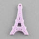 Solid Color Plastic Resin Eiffel Tower Pendants CRES-Q137-05-1