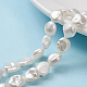 Fili di perle di keshi di perle barocche naturali PEAR-K004-31-A-1