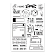 GLOBLELAND Books to Read Clear Stamps for DIY Scrapbooking Reading List Silicone Clear Stamp Seals for Cards Making Photo Album Journal Home Decoration DIY-WH0167-57-0328-8