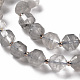 Brins de perles de quartz gris naturel G-S362-096C-3