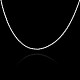 Einfache Design Messing Schlangenkette Halsketten NJEW-BB30274-1