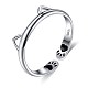 925 Sterling Silber Manschettenringe&nbsp;RJEW-BB70407-1
