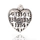 Colgantes de corazón de aleación de estilo tibetano PALLOY-I115-25AS-1