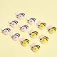CHGCRAFT 12Pcs 2Colors Mini Bee Silicone Beads Pen Beads Silicone Loose Spacer Beads for DIY Necklace Bracelet Earrings Keychain Crafts Jewelry Making SIL-CA0002-41-3