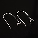Brass Hoop Earrings Findings Kidney Ear Wires EC221-S-2