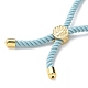 Изготовление браслетов из хлопка KK-F758-03T-G-3