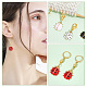 Ladybird Stitch Markers HJEW-AB00187-5