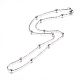 304 collar de cadenas satelitales de acero inoxidable para hombres y mujeres NJEW-L159-08D-A-2