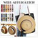WADORN 12Pcs 12 Colors PU Leather Band Hat Clips FIND-WR0010-81-7
