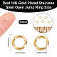Creatcabin 500 anillos abiertos chapados en oro de 18 quilates STAS-CN0001-19-2