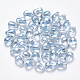 Transparent Spray Painted Glass Charms X-GLAA-R211-03-D04-1