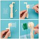 Gorgecraft 100PCS Plastic Embroidery Thread Card Bobbins and 1PC String Winder TOOL-GF0001-05-4