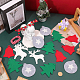 GORGECRAFT Christmas Banner Flag Xmas Tree Garland 16Pcs Pendants 3M Rope Ball & Deer & Tree & Bell Cloth Banners Bunting for Christmas Tree Holiday Indoor Outdoor Home Office Hanging Decor DIY-WH0401-91-3