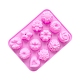 Moules en silicone pour savon fleur SOAP-PW0001-072-3