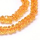 Faceted Rondelle Cultured Piezoelectric Citrine Beads Strands G-I141-4x7-03S-AA-2