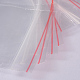 プラスチックジップロックバッグ  再封可能な包装袋  トップシール  セルフシールバッグ  長方形  透明  10x7cm  片側の厚さ：0.9ミル（0.023mm） OPP07-4