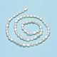 Fili di perle di perle d'acqua dolce coltivate naturali PEAR-A005-13B-01-3
