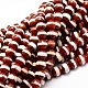 Brins de perles dzi à motif rayé de style tibétain teint G-E324B-8mm-02-1