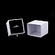 Boîte à bijoux à tiroir en papier carré CON-C011-01G-3