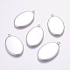 304 Stainless Steel Pendant Cabochon Settings STAS-K148-03-2