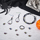 Nbeads 30 pièces placage en rack perles en alliage de couleur arc-en-ciel PALLOY-NB0003-88-5