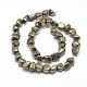 Natural Pyrite Nuggets Beads Strands X-G-I125-82-2