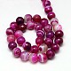 Chapelets de perles en agate à rayures naturelles/agates à bandes G-G581-10mm-13-2