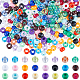 Sunnyclue 960 pièces 24 couleurs perles en plastique opaques KY-SC0001-82-1