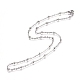 304 Stainless Steel Cable Chains/Satellite Chains Necklaces NJEW-L159-07A-P-2