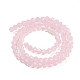 Cuisson des brins de perles de verre transparentes peintes DGLA-F029-J4mm-08-3
