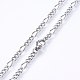 304 Stainless Steel Figaro Chain Necklaces NJEW-F227-03-02-2
