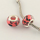 Large Hole Spot Pattern Acrylic European Beads OPDL-R122-07A-1