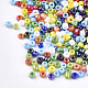 Perles de rocaille de verre opaques SEED-S023-01B-M-2