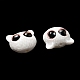 Opaque Resin Cat Shaped Beads with Glass Eye RESI-D050-17A-4