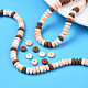 Chapelets de perle en pâte polymère manuel CLAY-N008-008S-6