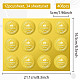 34 hoja de pegatinas autoadhesivas en relieve de lámina dorada. DIY-WH0509-027-2
