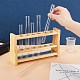 OLYCRAFT 6 Holes Wooden Test Tube Rack 25ML Test Tube Display Stands Tube Display Racks with Glass Mirror Test Tube Holder Rack for Lab Supplies - 9x2.4x5 Inch ODIS-WH0029-69A-3