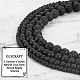 OLYCRAFT 247 Pcs About 4mm 6mm 8mm 10mm Natural Lava Beads Undyed Black Chakra Bead Strand Round Volcanic Lava Gemstone Energy Beads for Bracelets Necklace Jewelry Making G-OC0003-35-4