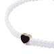 Bracelets réglables en perles tressées en fil de nylon BJEW-JB09770-01-3