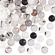 OLYCRAFT 49Pcs 8mm Natural Black Rutilated Quartz Gemstone Loose Beads Black Rutilated Quartz Beads Natural Tourmalinated Quartz Loose Beads for Jewelry Making G-OC0002-16-2