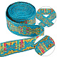 Flache Stickerei-Polyesterbänder im Ethno-Stil OCOR-WH0067-86B-6
