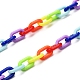 Collares de cadena de cable de acrílico personalizados X-NJEW-JN02899-04-3