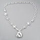 Silver Plated Brass Party Jewelry Sets SJEW-BB11477-2