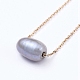 Collane con pendente di perle d'acqua dolce coltivate naturali NJEW-JN02809-5