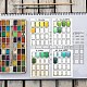 Craspire paleta de colores sellos transparentes de silicona para hacer tarjetas de artista diy scrapbooking sellos de goma transparentes sello palabras de saludo diario suministros de artesanía 6.3 x 4.3 pulgada DIY-WH0167-57-0464-6